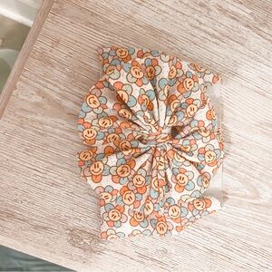 Floral Smiley Face Head-Wrap Baby